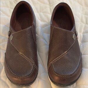 Clarks Brown Leather Women's Loafers